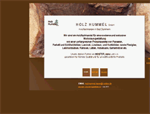 Tablet Screenshot of holzhummel.de